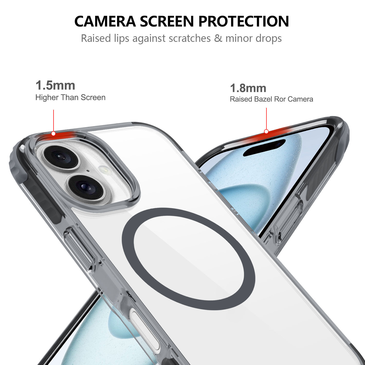 Shockproof Phone Case with Magnetic Ring