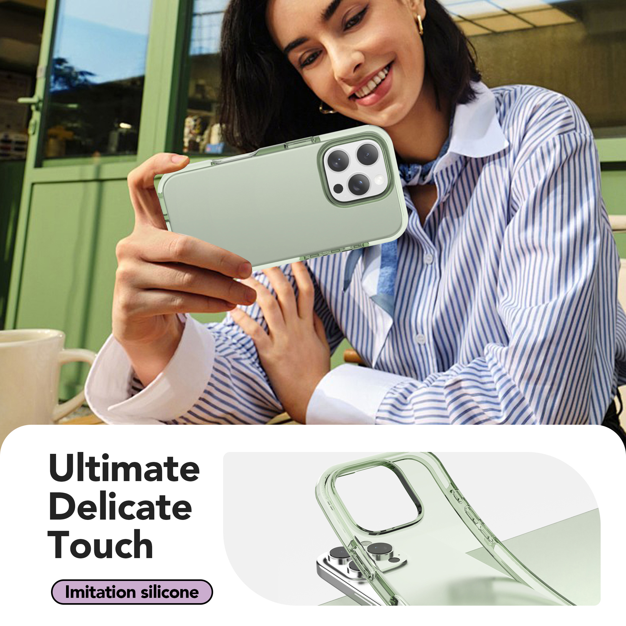 Soft Phone Case with Shock-Resistant Bumper