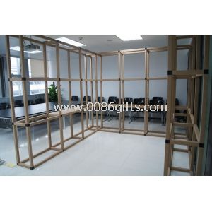 Custom rigid paper tube cardboard office furniture display rack and stands