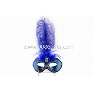 Feather Masquerade Masks Lace For Carnival 12 Inch